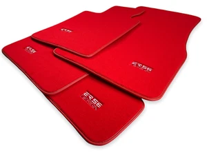 Floor Mats For BMW 3 Series E92 Model Red Color ER56 Design Premium Brand LHD - Picture 1 of 12