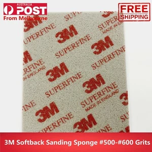 3M Softback Sanding Sponge Superfine 500-600 Grit 114x139mm – Flexible Foam - Picture 1 of 9