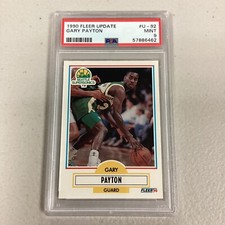 Gary Payton 1990 Fleer Update Rookie #U-92 - Auto Mint 9 (PSA/DNA)