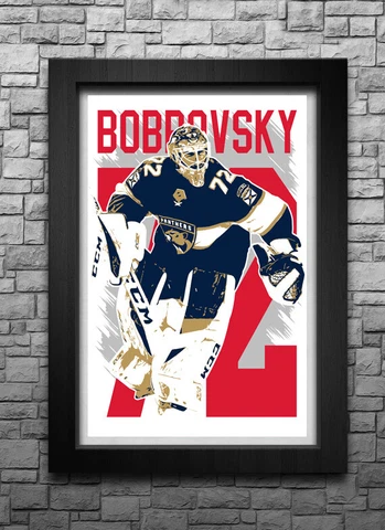 SERGEI BOBROVSKY art print/poster FLORIDA PANTHERS FREE S&H! JERSEY Cover