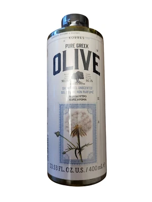 Gel de ducha Korres Pure Greek Olive sin perfume 13,53 FL oz EE. UU. 400 ML E NUEVO Foto 1 de 2