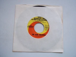 THE FOUR FRESHMEN Those Magnificent Men In Their Flying Machine 45 RPM 7" Record - Picture 1 of 6