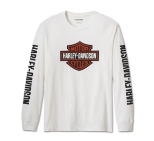 HARLEY-DAVIDSON Bar & Shield Long Sleeve für Herren weiß - Bild 1 von 2