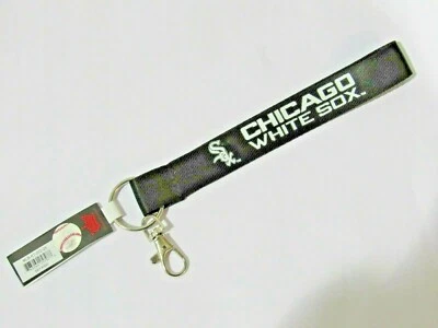 MLB Chicago White Sox Wristlet Key Chains Hook and Ring 9" Long by Aminco - Image 1 of 2