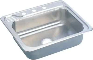 ELKAY ECC25223 Top Mount 25" Celebrity Classique Single Bowl Sink - Picture 1 of 2