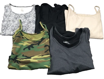 Lote de 5 Prendas para el torso Eddie Bauer Adrienne Vittadini Champion para mujer sin mangas talla L Foto 1 de 4