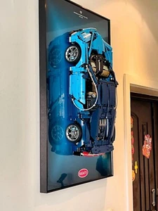 31.5" Metal Display wall mount frame for LEGO 42083 Bugatti Chiron (B) - Picture 1 of 14