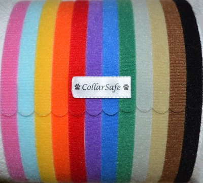 CollarSafe (12) 3/8" Puppy ID Litter Bands Collars handmade w/ USA VELCRO® Brand - Image 1 of 4