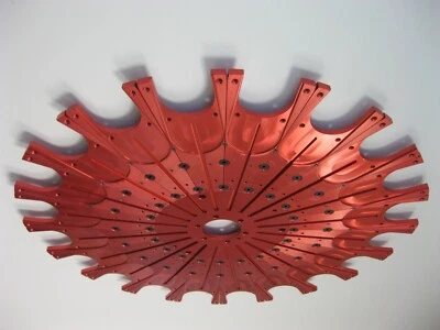 HAAS CAT40/20 Carousel Segmented Tool Disk "ANODIZED FIRE RED" - Image 1 of 4