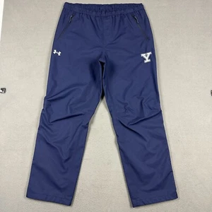 Under Armour Pants Mens L Blue Yale University Stormproof Lined Rain Pants Loose - Picture 1 of 21