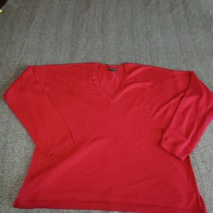 Lane Bryant Sweeter Womans 18 20 Red Fine Merino Wool Collection Cozy Preppy Day - Picture 1 of 11