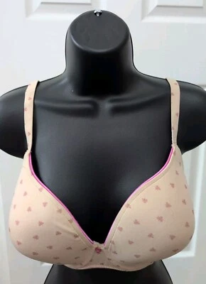 Sujetador Camiseta Diseñador Marie Jo L'Aventure Talla 34F Crema y Rosa Foto 1 de 4