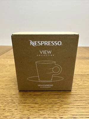 Conjunto de 2 xícaras e pires de café expresso Nespresso View Collection novo na caixa - Imagem 1 de 4