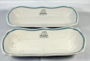 2 bandejas vintage Royal Doulton/Rocklite vitrified Ware Dunn Bennett - Imagen 1 de 14