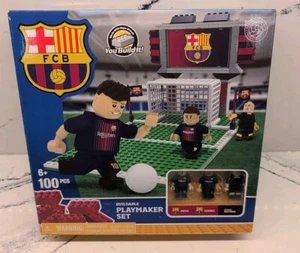 FC Barcelona Buildable Playmaker Set Leo Messi Luis Suarez Referee Scoreboard - Picture 1 of 9
