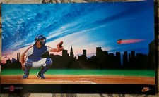 GARY CARTER 8 NEW YORK METS Original NIKE VINTAGE POSTER 22”x36” NEVER OPENED