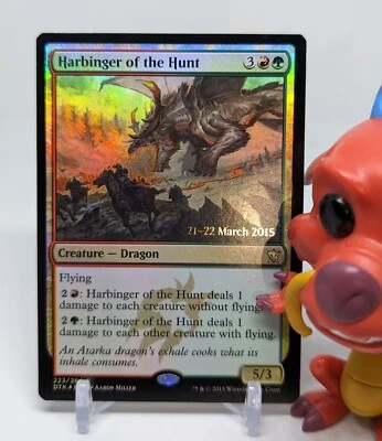 Harbinger of the Hunt ✨Foil NM✨ Prerelease Dragons of Tarkir Magic MTG #223/264 - Image 1 of 3