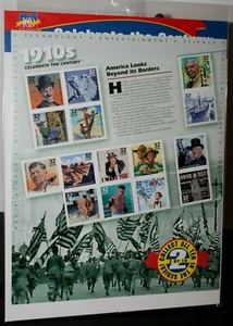 15 - 32c Stamps 1910s Celebrate the Century Sheet 2nd in Series of 10 NEW pkg - Foto 1 di 11