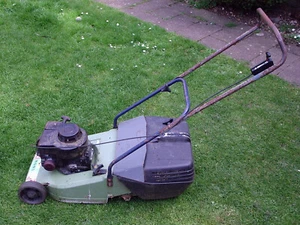 HAYTER HOBBY LAWNMOWER PETROL MOWER 19 IN CUT ROLLER BACK GRASS BOX COLLECTION - Picture 1 of 9