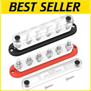 Heavy-Duty 300A Bus Bar Terminal Block for Solar, Automotive & Marine Systems - Picture 1 of 8