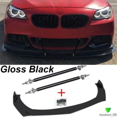 Front Bumper Lip Chin Splitter+Strut Rods For Ford Mustang V8 GT 4.6L 2005-2009 - Image 1 of 4