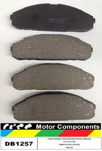 Pastillas de freno para NISSAN PATROL GQ Y60 VAGÓN RESISTENTE SIN POLVO DB1257 DOBLE PISTÓN - Imagen 1 de 3
