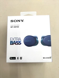 Sony WF-XB700 Wireless Stereo Earphone EXTRA BASS Bluetooth Blue Used Japan - Picture 1 of 4