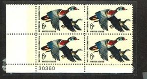 1968 U.S. COMMEM 6c WOOD DUCKS Plt#Blk of 4 Sc#1362 M/NH/OG GEM See Note - Picture 1 of 1