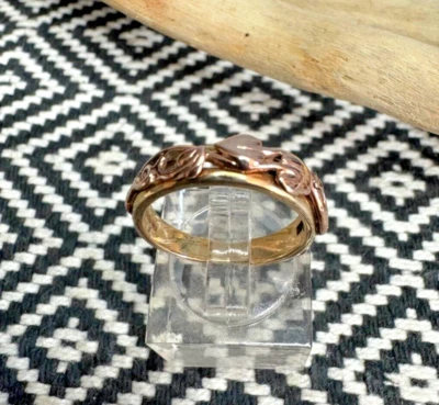 Clogau Ring 9ct Rose And Yellow Gold Tree of Life Ring 3.26G Size K - image 1 of 4