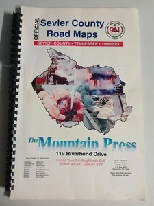 Sevier County Road Maps--Sevier County TN 1999/2000---17 " x 11 1/2" - Picture 1 of 13