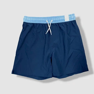 Cotton:On Kids Boy's Blue Drawstring Benny Board Shorts Swimwear Size 17-18 - Picture 1 of 3