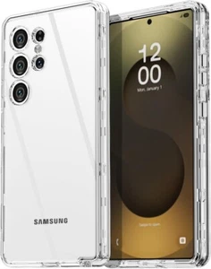 Samsung Galaxy S25 Ultra Clear Case(6.9"),Heavy Duty Drop Protection Full Body R - Photo 1 sur 7