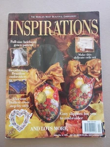 Inspirations #4~Embroidery Projects~Slippers x 2~Bullion Roses~Baby~Brazilian... - Picture 1 of 11
