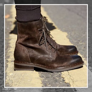 Clarks Combat Boots with Upper Leather 