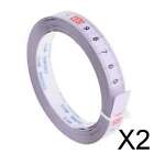 2X MITER SAW TRACK SELF ADHESIVE TAPE MEASURE - 1cm INCREMENTS -5M ROLL -L to R