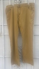 Swiss Cross Jeans Mens 42”X32” Straight Leg  5 Pocket Gold Color Denim Jeans