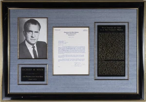 RICHARD M. NIXON - TYPED LETTER SIGNED 03/08/1950 - Picture 1 of 5