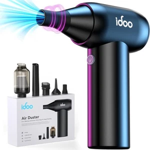 Compressed Air Duster, Cordless Electric Canned Duster, Portable Vacuum, 3 Ge... - Picture 1 of 8
