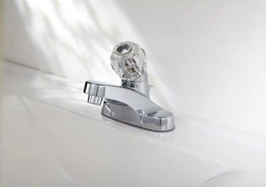 OakBrook 67211W-6001 1.2 GPM Chrome 1-Handle Lavatory Pop-Up Faucet 4 in. - Picture 1 of 1