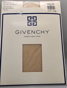 Givenchy French Ultra Sheer Pantyhose Size D Style 212 Biarritz Sand Light Contr - Picture 1 of 4