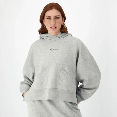 Champion Gray Reverse Weave Time Capsule Oversized Hoodie Sweatshirt Small - Image 1 of 4
