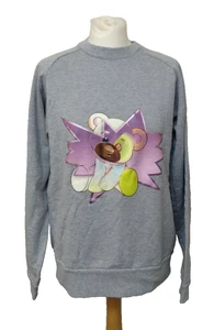 Adidas Y-3 Yohji Yamamoto Logo Crew Neck Grey Marl Sweatshirt Size LPreloved - Picture 1 of 9