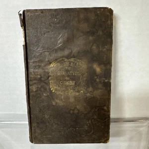 Antico libro cristiano il personaggio di Cristo considerato 1838 Boston vintage - Foto 1 di 15