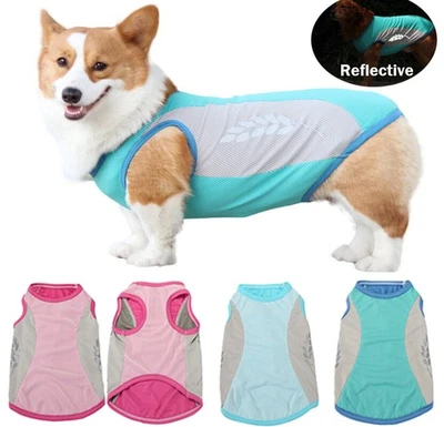 11XL Pet Dog Cooling Vest,Large Reflective Shirt Mesh Summer Breathable Clothes❤ - Image 1 of 4