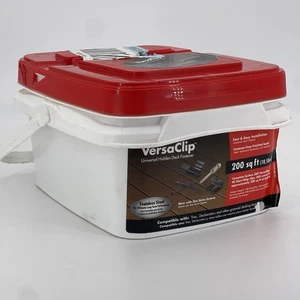 FastenMaster VersaClip Hidden Deck Fastening System 200sq ft Stainless Steel New - Picture 1 of 6