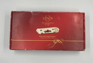 LENOX Winter Greetings Holiday Pierced Tidbit Tray Platter 12" Cardinal NEW - Picture 1 of 7