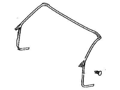 Protector de clima delantero desmontable genuino Toyota Lexus SC430 63251-24030 Foto 1 de 1