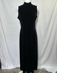 Vintage Ronni Nicole Y2K Whimsigoth Velours Maxikleid Größe 12 Urlaub Witchy - Bild 1 von 14