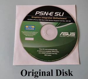 ASUS P5N-E SLI Mainboard NVIDIA nForce 650i / 430i Support CD M1079 Rev.281.02 - Bild 1 von 5