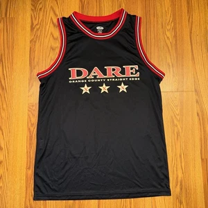 Maglia DARE Orange County bordo dritto nero rosso taglia M - Foto 1 di 7